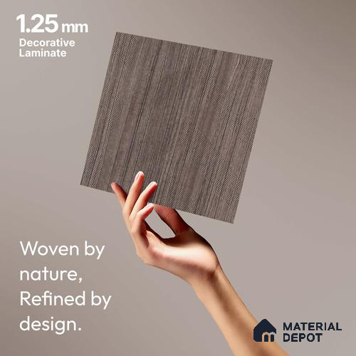 Grey Abstract Look LM 18322 8 ft x 4 ft Texture Finish Decorative Laminate - 1.25 mm | Suitable for TV Unit, Wardrobe, Kitchen Cabinets