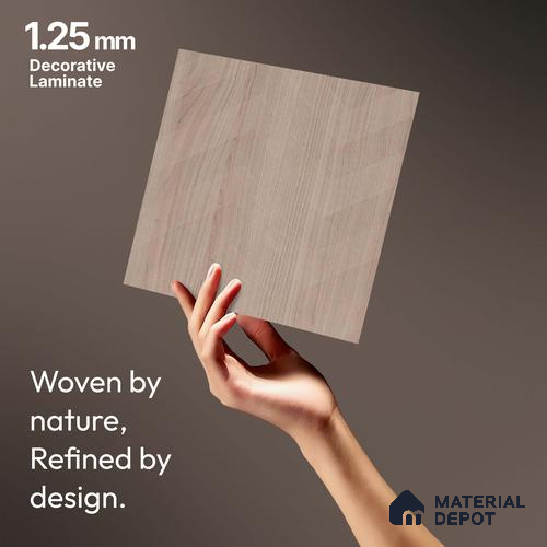 Brown Abstract Look LM 18324 8 ft x 4 ft Texture Finish Decorative Laminate - 1.25 mm | Suitable for TV Unit, Wardrobe, Kitchen Cabinets