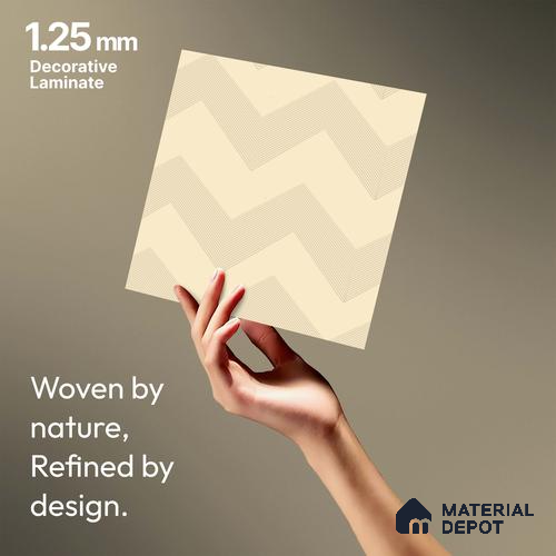 Beige Abstract Look LM 18328 8 ft x 4 ft Texture Finish Decorative Laminate - 1.25 mm | Suitable for TV Unit, Wardrobe, Kitchen Cabinets