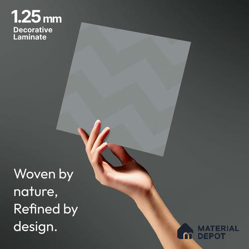 Grey Abstract Look LM 18329 8 ft x 4 ft Texture Finish Decorative Laminate - 1.25 mm | Suitable for TV Unit, Wardrobe, Kitchen Cabinets