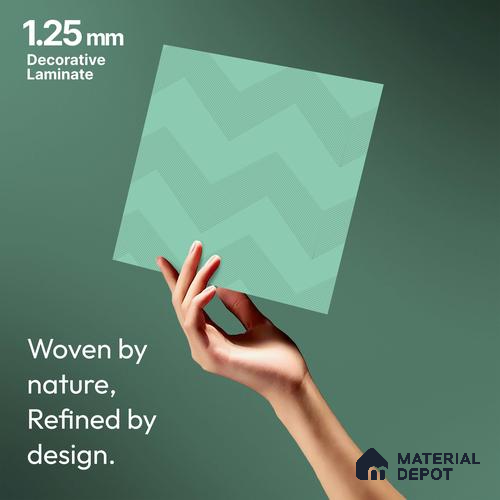 Green Abstract Look LM 18330 8 ft x 4 ft Texture Finish Decorative Laminate - 1.25 mm | Suitable for TV Unit, Wardrobe, Kitchen Cabinets