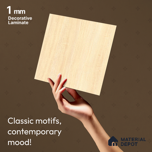 Wooden Look LM 14834 Negal Ashwood 8 ft x 4 ft Texture Finish Decorative Laminate - 1 mm | Suitable for TV Unit, Wardrobe, Kitchen Cabinets