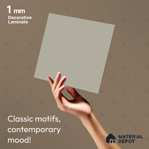 Light Beige Solid Colors look LM 23964 Frosted Glow  8 ft x 4 ft Matte Finish Decorative Laminate - 1 mm | Suitable for Living Room, Kitchen, Office
