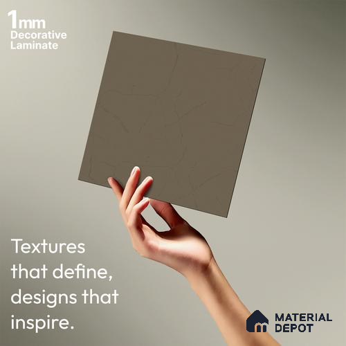 Light Brown Textured Solid Look WP 8 938 8 ft x 4 ft Texture Finish Decorative Laminate - 1 mm | Suitable for TV Unit, Wardrobe, Kitchen Cabinets