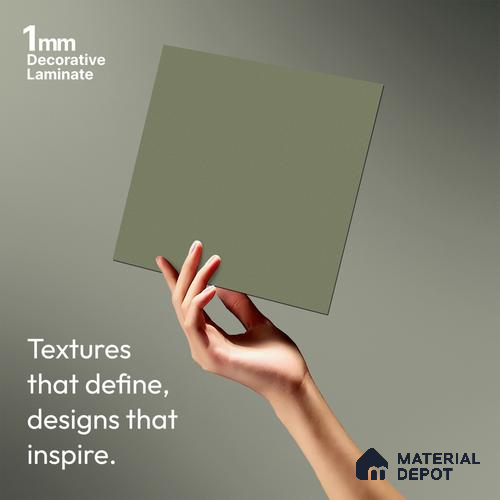 Grey Textured Solid Look WP 5 912 8 ft x 4 ft Texture Finish Decorative Laminate - 1 mm | Suitable for TV Unit, Wardrobe, Kitchen Cabinets