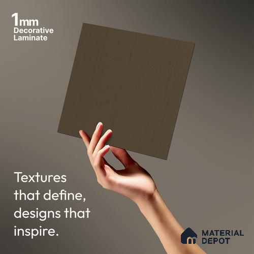 Light Brown Solid Colors Look WP 1 938 8 ft x 4 ft Texture Finish Decorative Laminate - 1 mm | Suitable for TV Unit, Wardrobe, Kitchen Cabinets