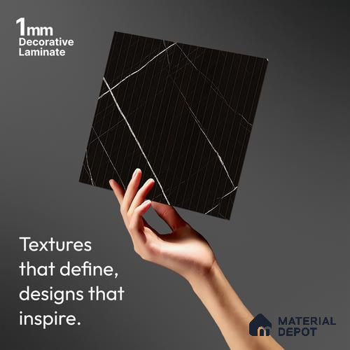 Marble Fluted LM 01849 8 ft x 4 ft Matte Finish Decorative Laminate - 1 mm | Suitable for TV Unit,Wardrobe, Kitchen Cabinets