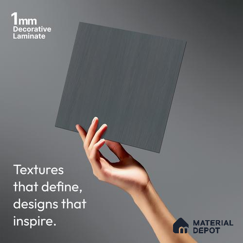 Brown Textured Solid Look LM 10879 8 ft x 4 ft Texture Finish Decorative Laminate - 1 mm | Suitable for TV Unit, Wardrobe, Kitchen Cabinets