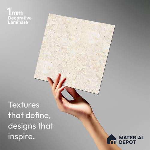 Stone Look LM 10899 8 ft x 4 ft Texture Finish Decorative Laminate - 1 mm | Suitable for TV Unit, Wardrobe, Kitchen Cabinets