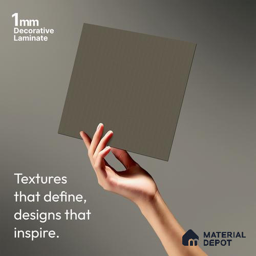 Patterned Look LM 21045 C Slate Cube Texture Finish 8 ft x 4 ft Decorative Laminate - 1 mm | Suitable for Bedroom, TV Unit, Wardrobe