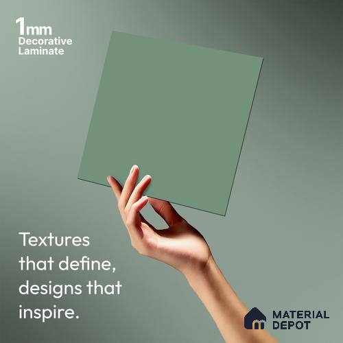 LM 21048 B Cyan Sliky Matte Finish 8 ft x 4 ft Decorative Laminate - 1 mm | Suitable for Living Room, Kitchen, Office