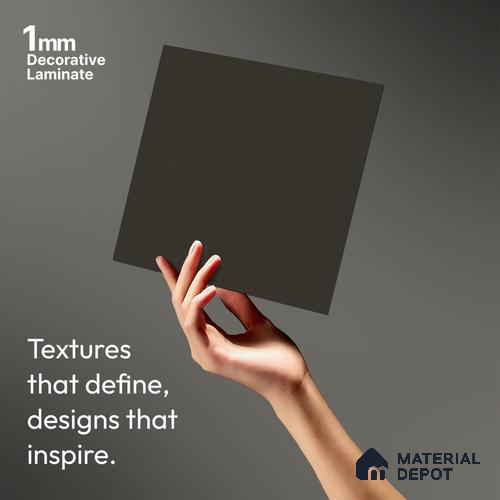 Patterned Look LM 21049 D Ash Cube Texture Finish 8 ft x 4 ft Decorative Laminate - 1 mm | Suitable for Bedroom, TV Unit, Wardrobe