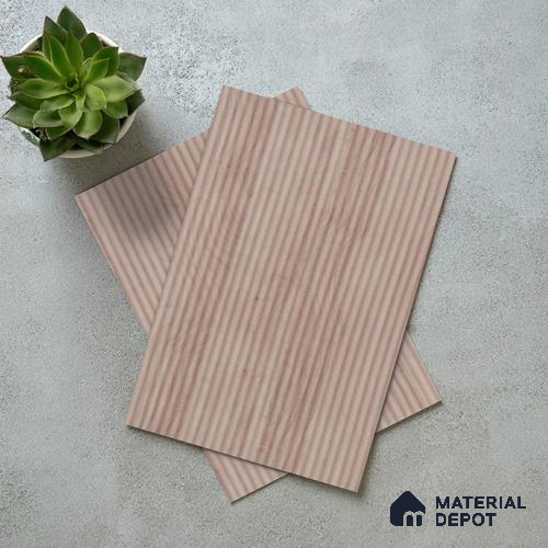 Wooden Fluted LM 18340 8 ft x 4 ft Texture Finish Decorative Laminate - 1.25 mm | Suitable for TV Unit,Wardrobe, Kitchen Cabinets