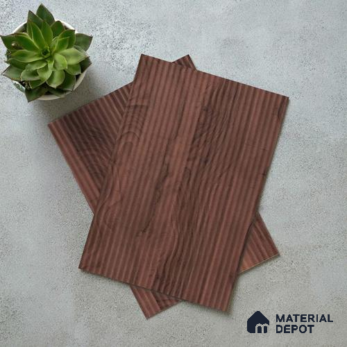 Wooden Fluted LM 18341 8 ft x 4 ft Texture Finish Decorative Laminate - 1.25 mm | Suitable for TV Unit,Wardrobe, Kitchen Cabinets