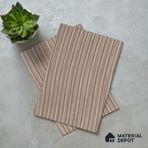 Wooden Fluted LM 18343 8 ft x 4 ft Texture Finish Decorative Laminate - 1.25 mm | Suitable for TV Unit,Wardrobe, Kitchen Cabinets