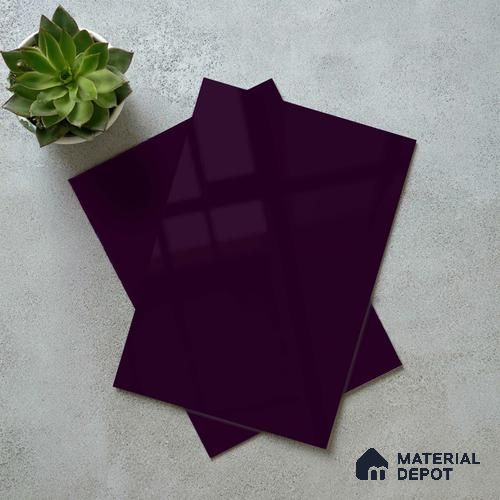 LM 23657 8 ft x 4 ft Solid Plain High Gloss Finish Acrylic Laminate - 1.5 mm | Suitable for Living Room, Kitchen, Office | Matching Edgeband Code EB 1119