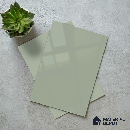 LM 23658 8 ft x 4 ft Solid Plain High Gloss Finish Acrylic Laminate - 1.5 mm | Suitable for Living Room, Kitchen, Office | Matching Edgeband Code EB 1120