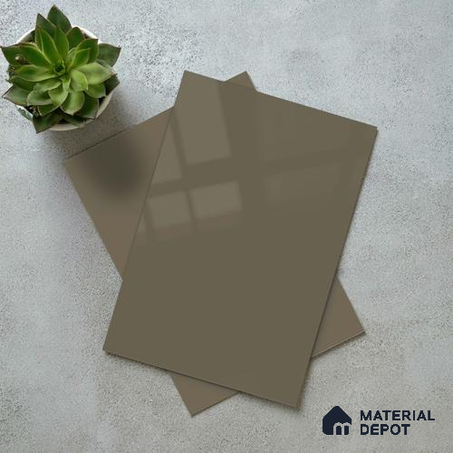 LM 23673 8 ft x 4 ft Solid Plain High Gloss Finish Acrylic Laminate - 1.5 mm | Suitable for Living Room, Kitchen, Office | Matching Edgeband Code EB 1409