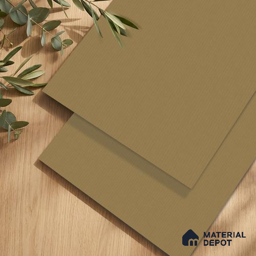 Brown Fabric Look LM 24400 8 ft x 4 ft Texture Finish Decorative Laminate - 1 mm | Suitable for TV Unit, Wardrobe, Kitchen Cabinets