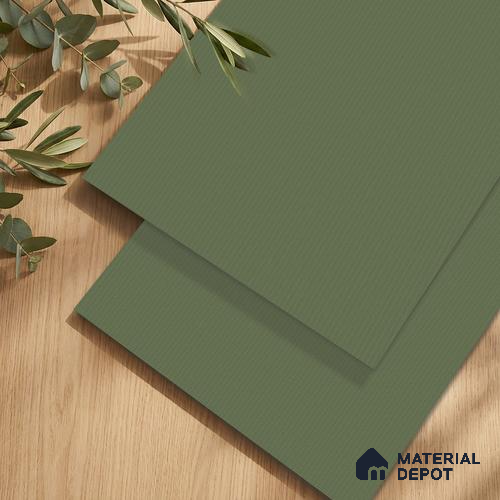 Green Fabric Look LM 24406 8 ft x 4 ft Texture Finish Decorative Laminate - 1 mm | Suitable for TV Unit, Wardrobe, Kitchen Cabinets