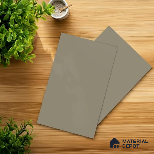 Grey Solid Colors look Ferrero 1E162 SMT Soft Cloud Grey 8 ft x 4 ft Satin Matt Finish Decorative Laminate - 1 mm | Suitable for Living Room, Kitchen, Office | Matching E3 Edgeband Code - (1004)