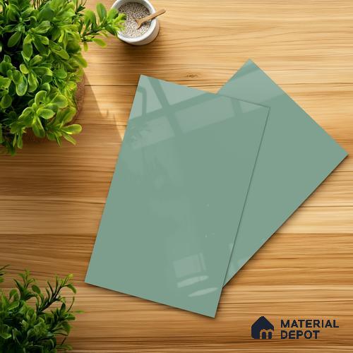 LM 21062 Aqua High Gloss Finish 8 ft x 4 ft Decorative Laminate - 1 mm | Suitable for Living Room, Kitchen, Office