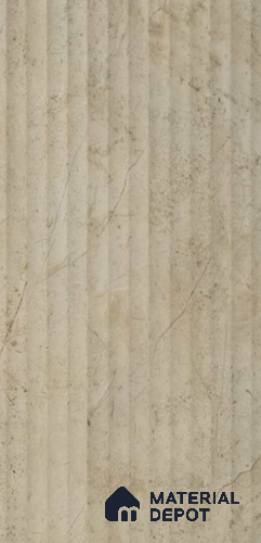 PN 07372 Marble Look Louver 8 ft x 0.8 ft Texture Finish - 10 mm | Suitable for Feature Wall, TV Unit & Living Room