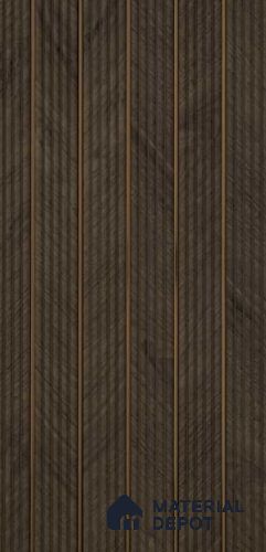 PN 07374 Wood Look Louver 8 ft x 0.8 ft Texture Finish - 10 mm | Suitable for Feature Wall, TV Unit & Living Room