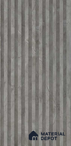 PN 07384 Marble Look Louver 8 ft x 0.8 ft Texture Finish  - 10 mm | Suitable for Feature Wall, TV Unit & Living Room