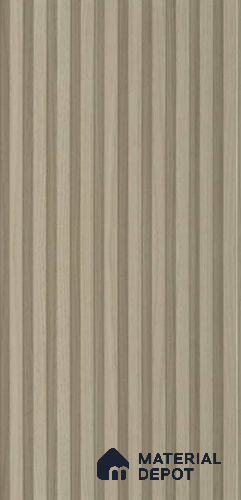 PN 07396 Solid Colors Look Louver 8 ft x 0.8 ft Texture Finish  - 10 mm | Suitable for Feature Wall, TV Unit & Living Room
