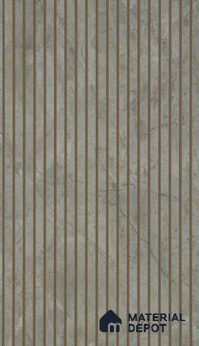 PN 07409 Wood Look Louver 8 ft x 1 ft Texture Finish - 10 mm | Suitable for Feature Wall, TV Unit & Living Room