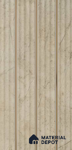 PN 07416 Wood Look Louver 10 ft x 0.8 ft Texture Finish - 10 mm | Suitable for Feature Wall, TV Unit & Living Room