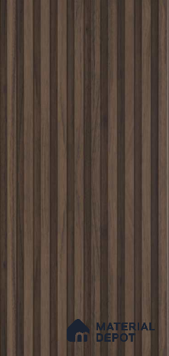 PN 07419 Wood Look Louver 10 ft x 0.8 ft Texture Finish  - 10 mm | Suitable for Feature Wall, TV Unit & Living Room