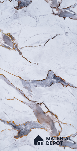 Marble Look PN 06707 8 ft x 4 ft Texture Finish Decorative Wall Panel - 1.5 mm | Suitable for TV Unit, Wardrobe, Kitchen Cabinets
