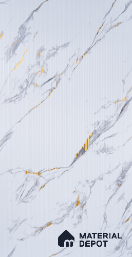 Marble Look PN 06699 8 ft x 4 ft Texture Finish Decorative Wall Panel - 3 mm | Suitable for TV Unit, Wardrobe, Kitchen Cabinets