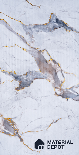 Marble Look PN 06701  8 ft x 4 ft Texture Finish Decorative Wall Panel - 3 mm | Suitable for TV Unit, Wardrobe, Kitchen Cabinets