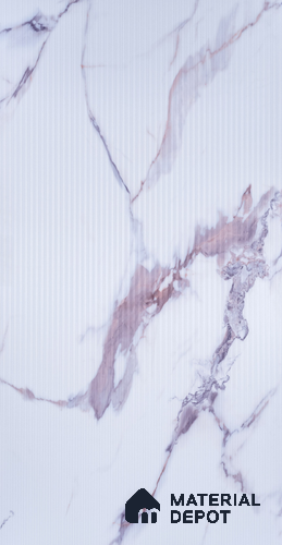 Marble Look PN 06702 8 ft x 4 ft Texture Finish Decorative Wall Panel - 3 mm | Suitable for TV Unit, Wardrobe, Kitchen Cabinets