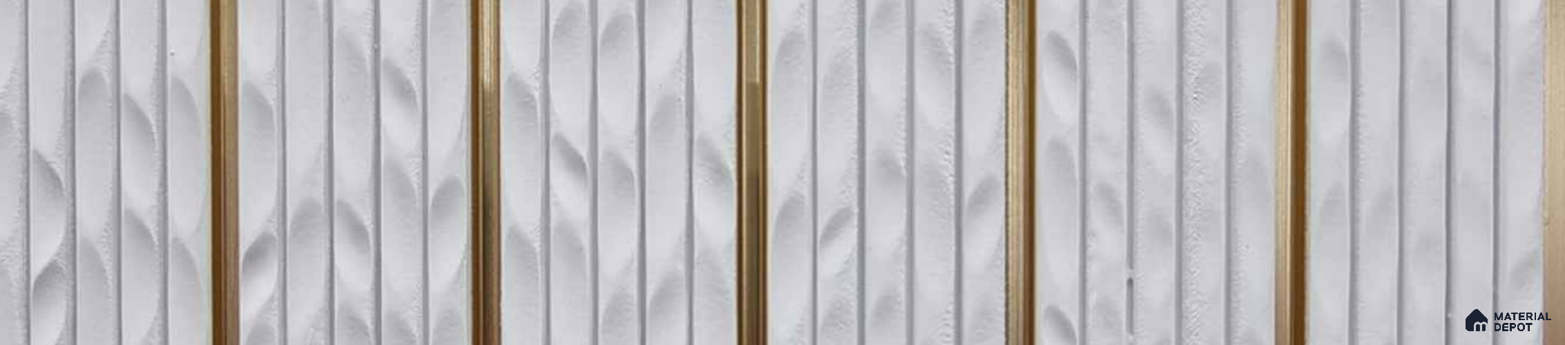 Textured Solid Look PN 06725 8 ft x 0.83 ft Texture Finish Louvers - 10 mm | Suitable for TV Unit, Wardrobe, Kitchen Cabinets