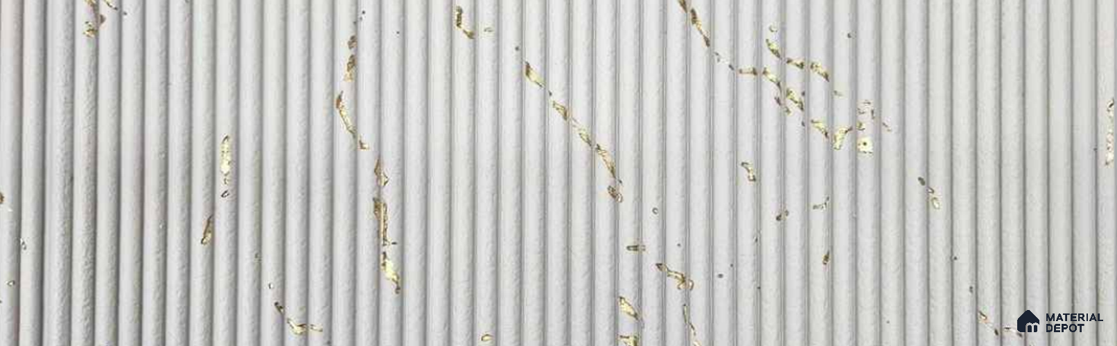 Marble Look PN 06747 8 ft x 1 ft Texture Finish Louvers - 12 mm | Suitable for TV Unit, Wardrobe, Kitchen Cabinets