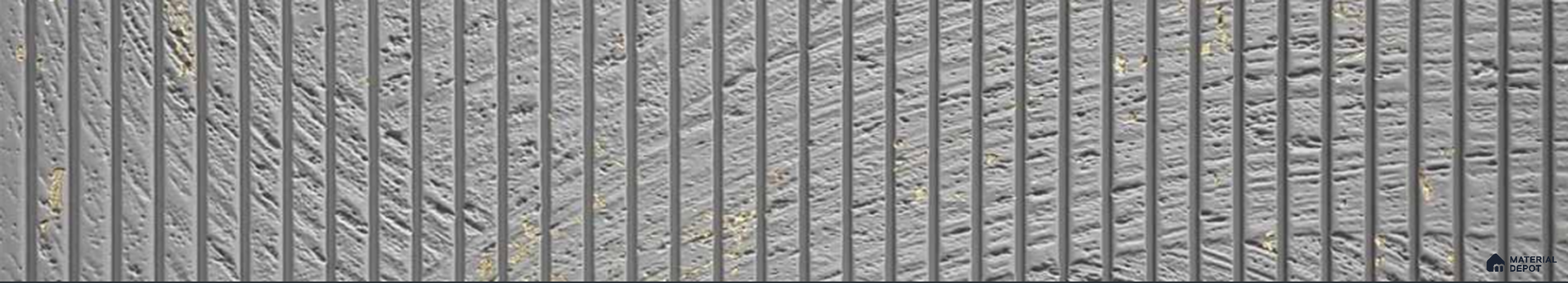 Textured Solid Look PN 06750 8 ft x 1 ft Texture Finish Louvers - 12 mm | Suitable for TV Unit, Wardrobe, Kitchen Cabinets