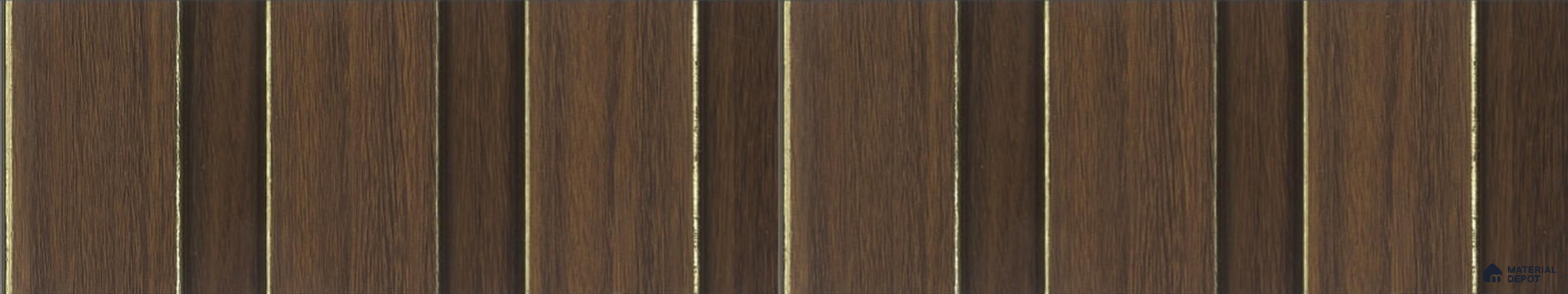 PN 06832 9.2 ft x 5 inch Charcoal Louvers/Panels - 12 mm