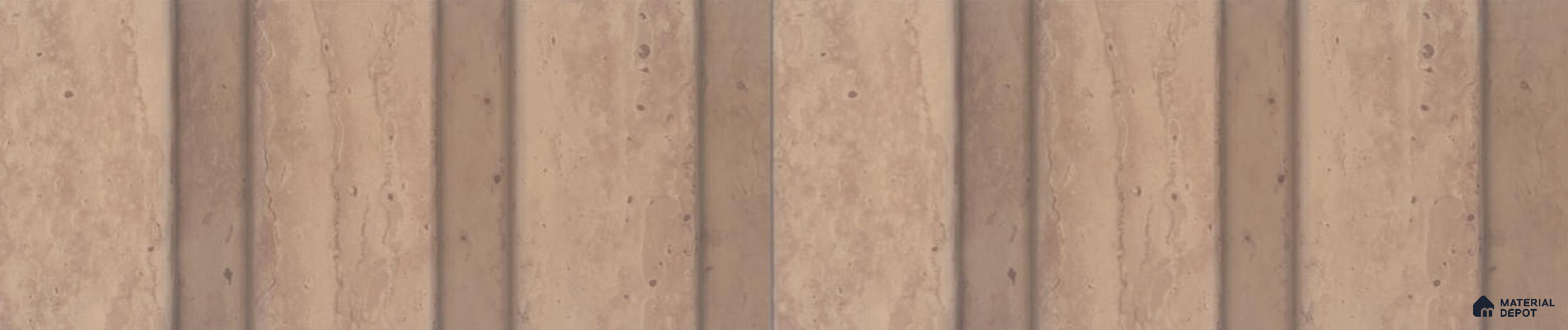 PN 06848 9.2 ft x 5 inch Charcoal Louvers/Panels - 12 mm