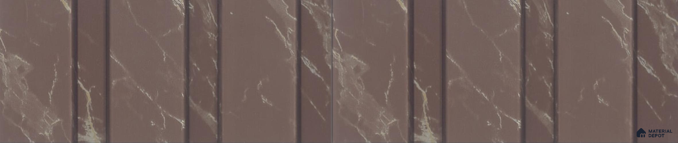 PN 06849 9.2 ft x 5 inch Charcoal Louvers/Panels - 12 mm