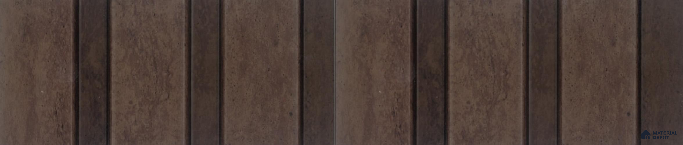 PN 06850 9.2 ft x 5 inch Charcoal Louvers/Panels - 12 mm