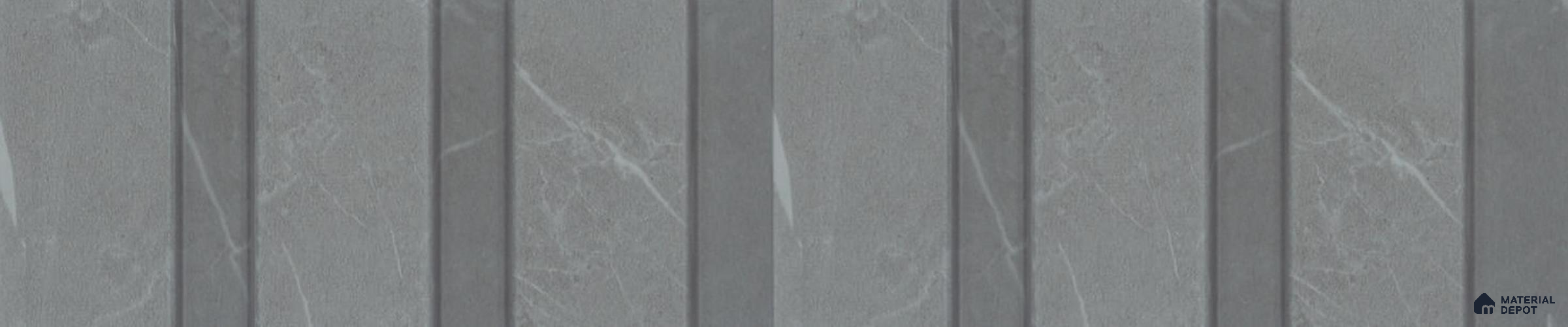 PN 06851 9.2 ft x 5 inch Charcoal Louvers/Panels - 12 mm