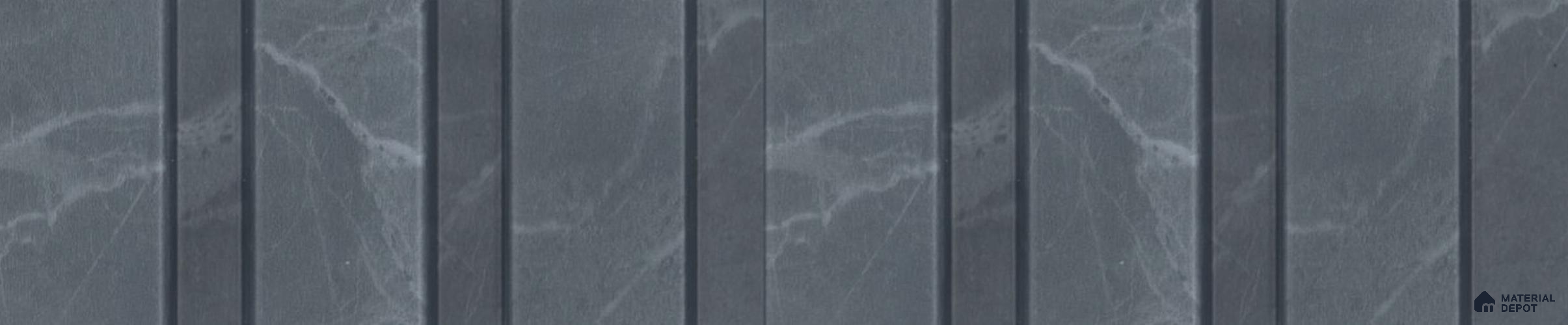 PN 06852 9.2 ft x 5 inch Charcoal Louvers/Panels - 12 mm