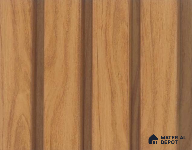 PN 06777 8 ft x 5 inch Charcoal Louvers/Panels - 12 mm