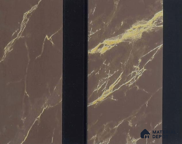 PN 06788 8 ft x 5 inch Charcoal Louvers/Panels - 12 mm