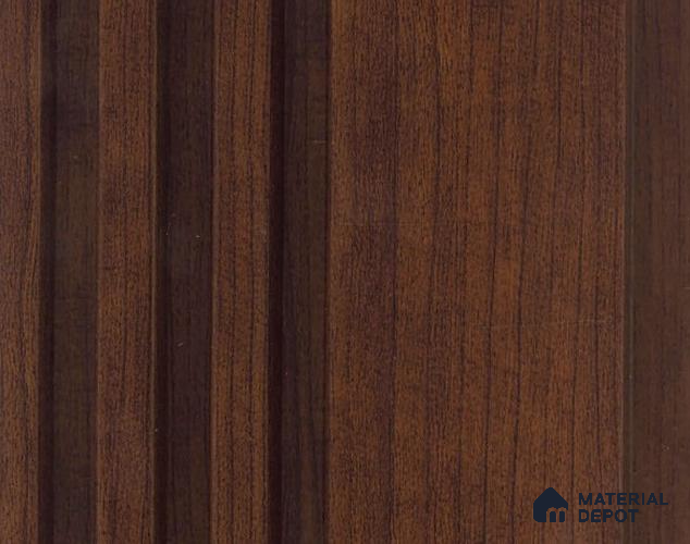 PN 06789 8 ft x 5 inch Charcoal Louvers/Panels - 12 mm