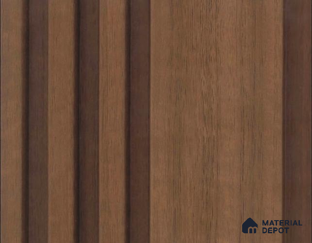 PN 06791 8 ft x 5 inch Charcoal Louvers/Panels - 12 mm